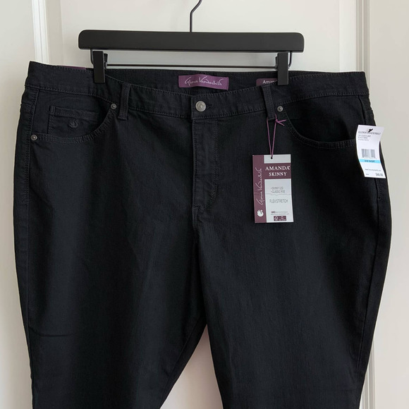 Gloria Vanderbilt Size 20W SHORT Amanda Skinny Jeans - Picture 3 of 10